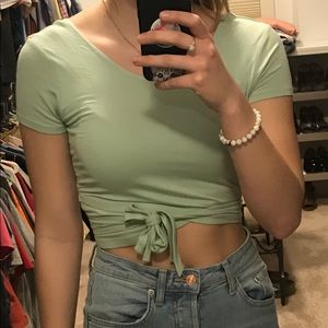 Okeysi Cross Over Crop Top